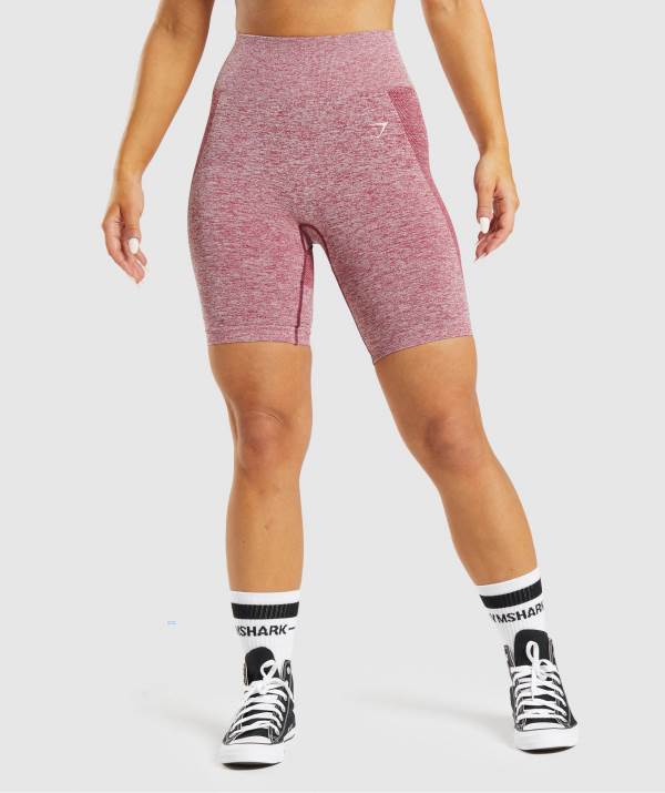 Damske Šortky Gymshark Flex Cycling Bordove | RC9357084